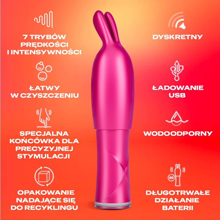 Durex Play Vibe &amp; Tease, vibrator 2 în 1 cu vârf stimulant