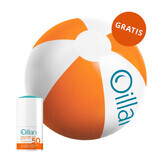 Oillan Sun, roll-on protecteur pour le visage et le corps, SPF 50, 50 ml + ballon de plage gratuit