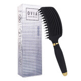 Sister Young, hair brush with natural hair, Ovia Black, 1 pc