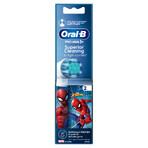 Oral-B Pro Kids, sfaturi periuță de dinți electrică, Spiderman, peste 3 ani, ultra moale, 2 bucăți