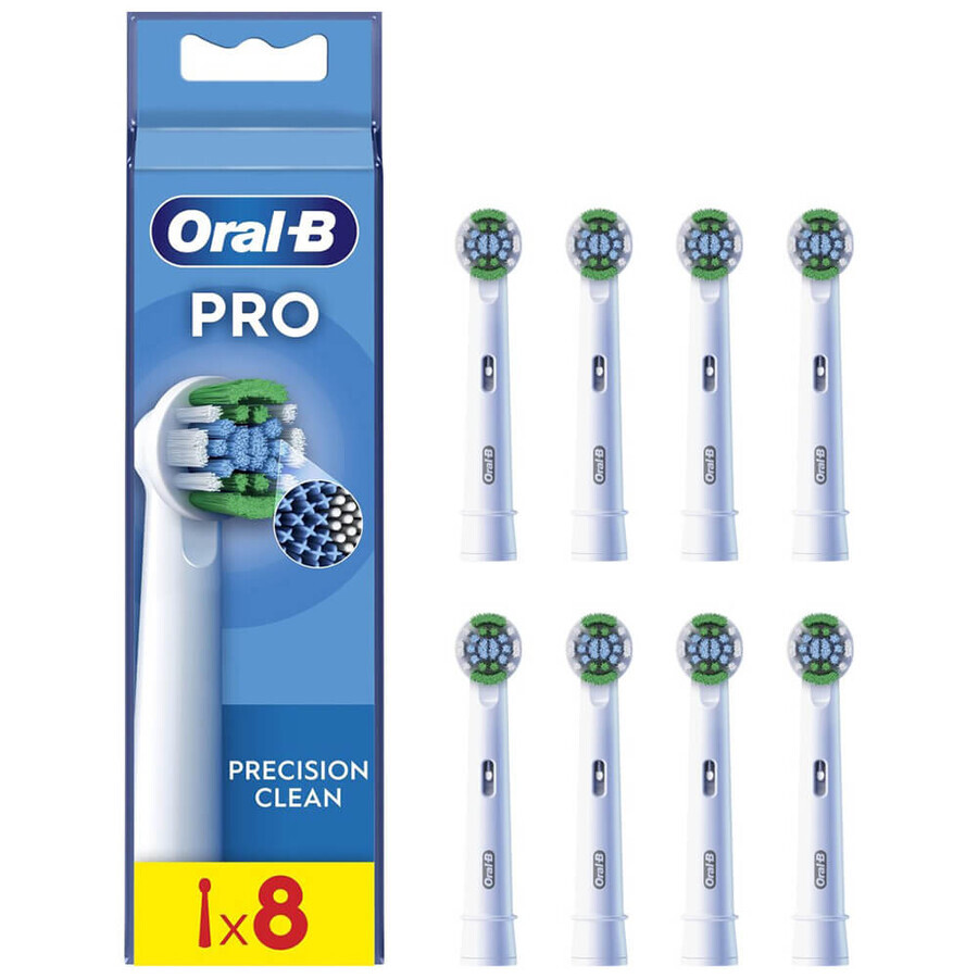 Oral-B Pro Precision Clean, vârfuri de schimb pentru o periuță de dinți electrică Clean Maximiser, 8 bucăți