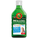 Moller's My First Juego de aceite de hígado de bacalao noruego, durante 4 semanas, 2 x 250 ml