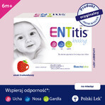 ENTitis Baby set pour bébés de plus de 6 mois et enfants, goût fraise, 3 x 30 sachets