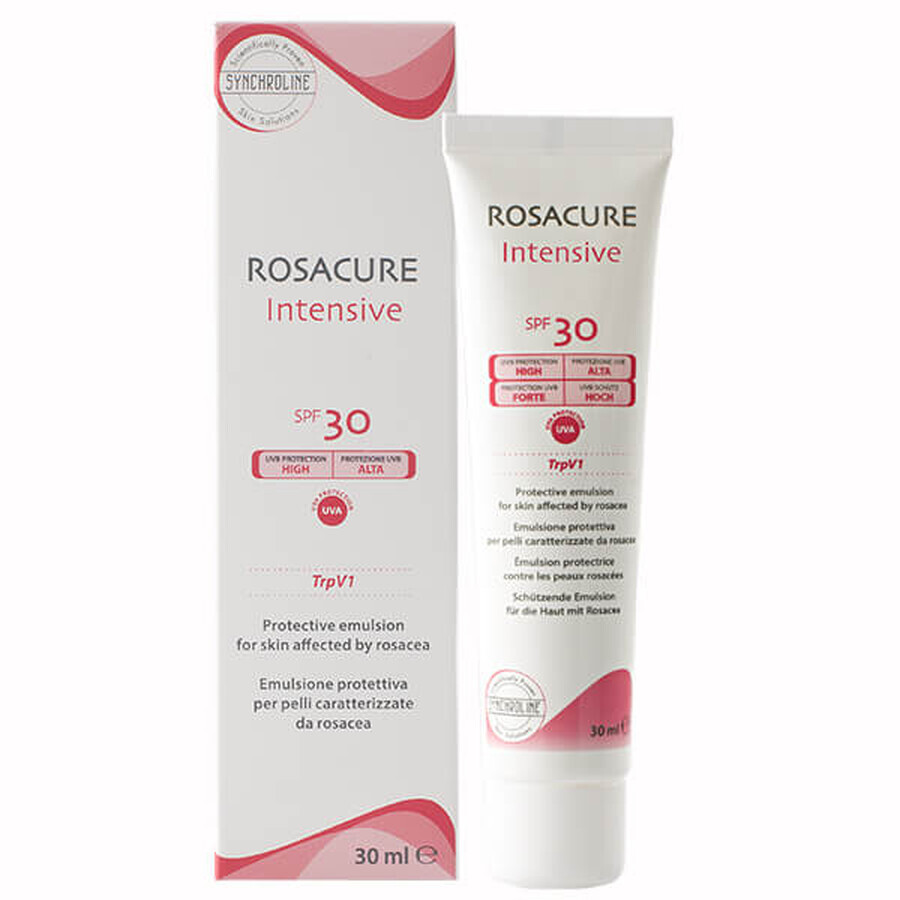 Synchroline Rosacure Intensive, emulsie protectoare, rozacee, SPF 30, 30 ml