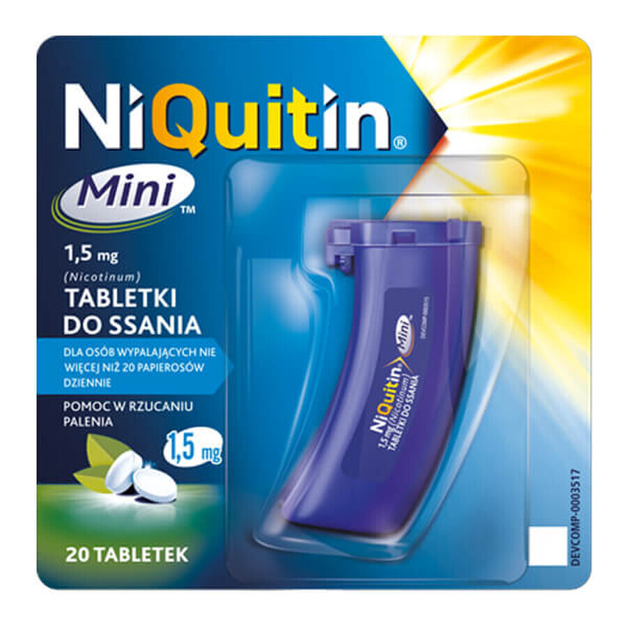 NiQuitin Mini 1,5 mg, 20 pastile