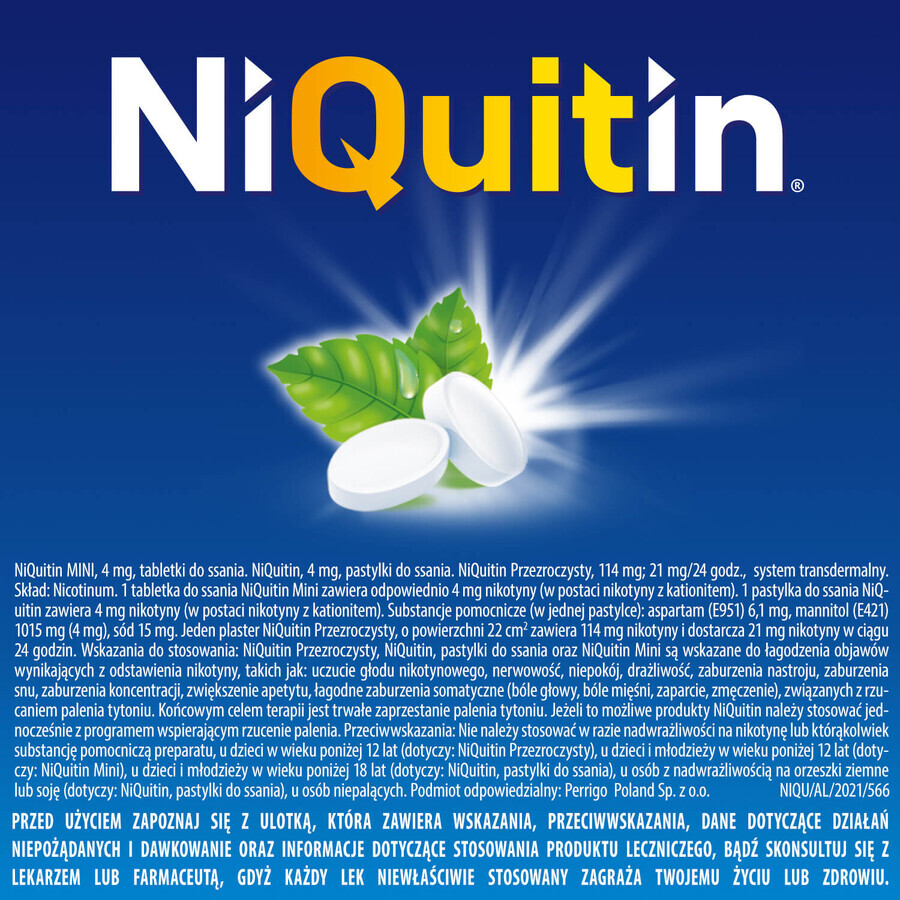 NiQuitin Mini 4 mg, 20 pastiluțe