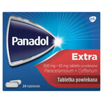 Panadol Extra 500 mg + 65 mg, 24 comprimate filmate