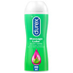 Durex, gel hidratant intim și de masaj 2în1, aloe vera, 200 ml