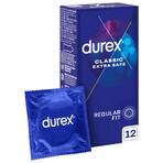 Durex Extra Safe, prezervative cu mai mult lubrifiant, întărite, 12 bucăți