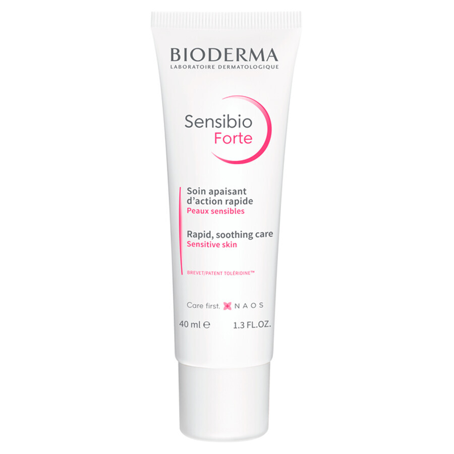 Bioderma Sensibio Forte, crème apaisante et hydratante intensive, 40 ml