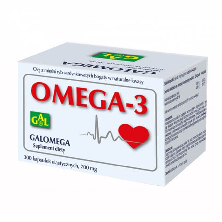 GAL Omega-3, 300 capsules flexibles