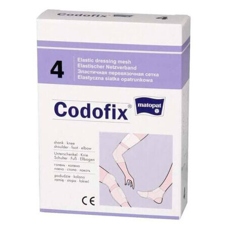 Matopat Codofix 4, plasă de bandaj elastic, nesteril, 3 cm x 1 m, 1 buc