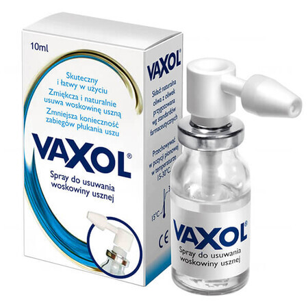 Vaxol, spray pentru îndepărtarea cerumenului, 10 ml