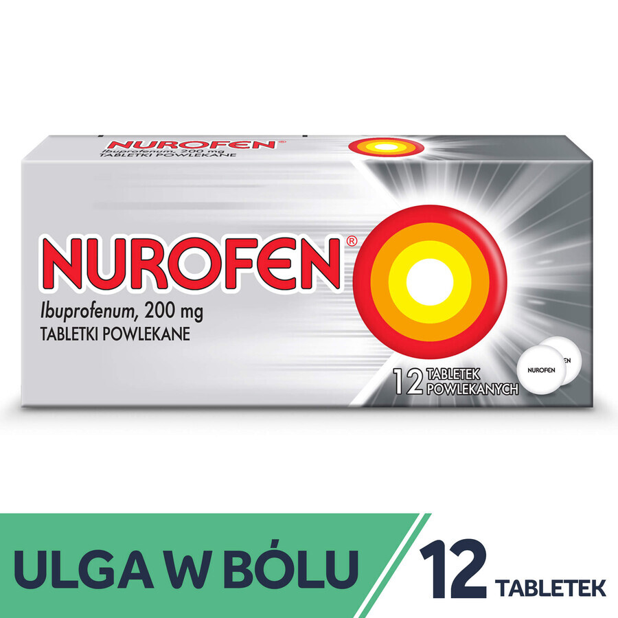 Nurofen 200 mg, 12 comprimés pelliculés