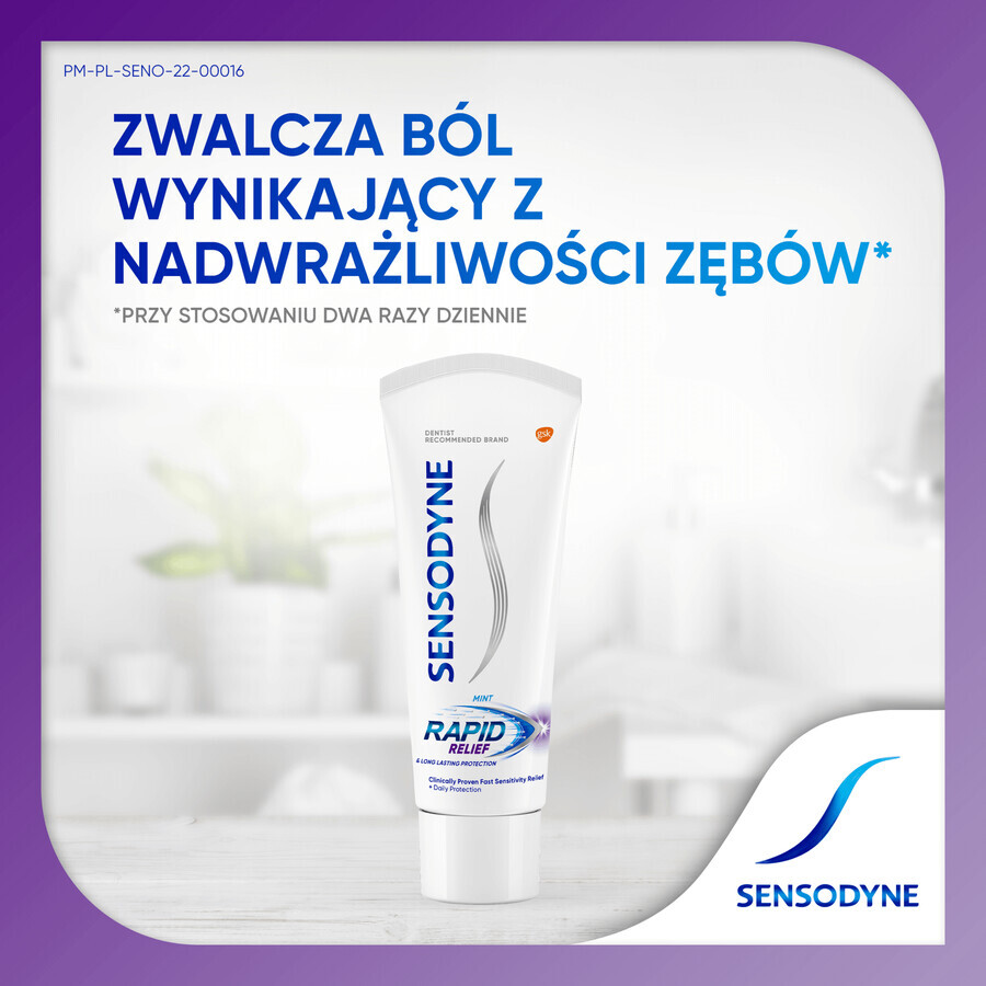 Sensodyne Ultrafast Relief, toothpaste for hypersensitive teeth, 75 ml