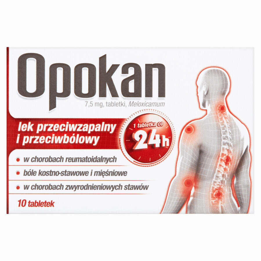 Opokan 7,5 mg, 10 comprimate