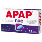 Apap Noc 500 mg + 25 mg, 24 comprimidos recubiertos