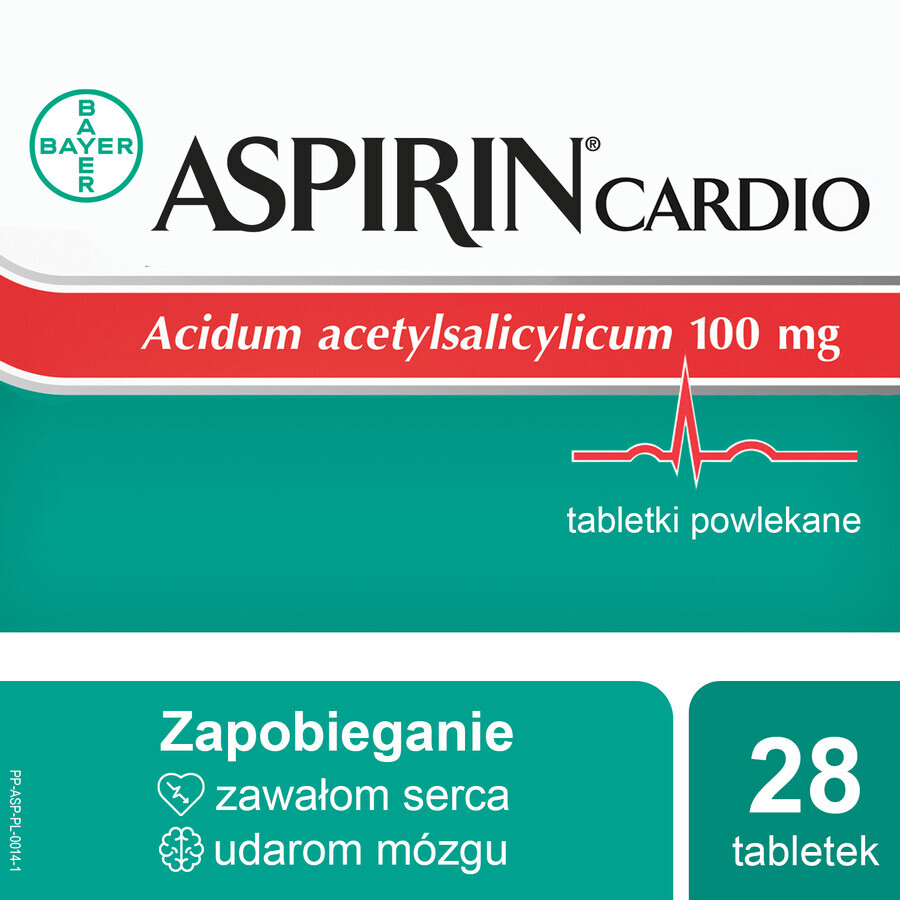 Aspirina Cardio 100 mg, 28 compresse rivestite con film