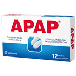 Apap 500 mg, 12 comprimidos recubiertos con película