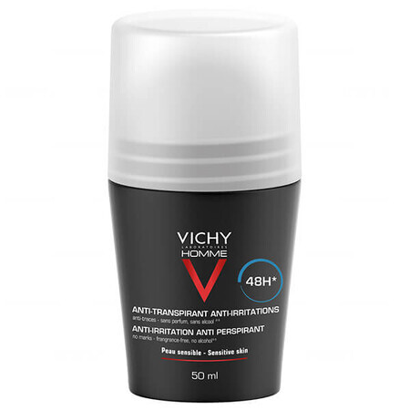 Vichy Homme, roll-on 48h antiperspirant for men, 50 ml