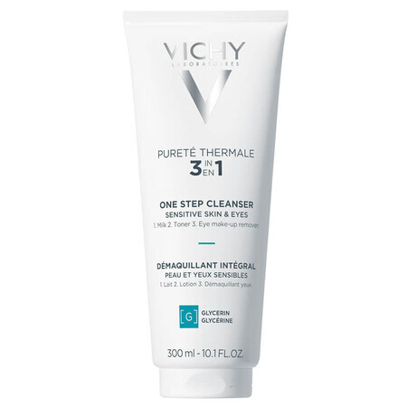 Vichy Purete Thermale, 3 in 1 make-up remover for face and eyes, 300 ml