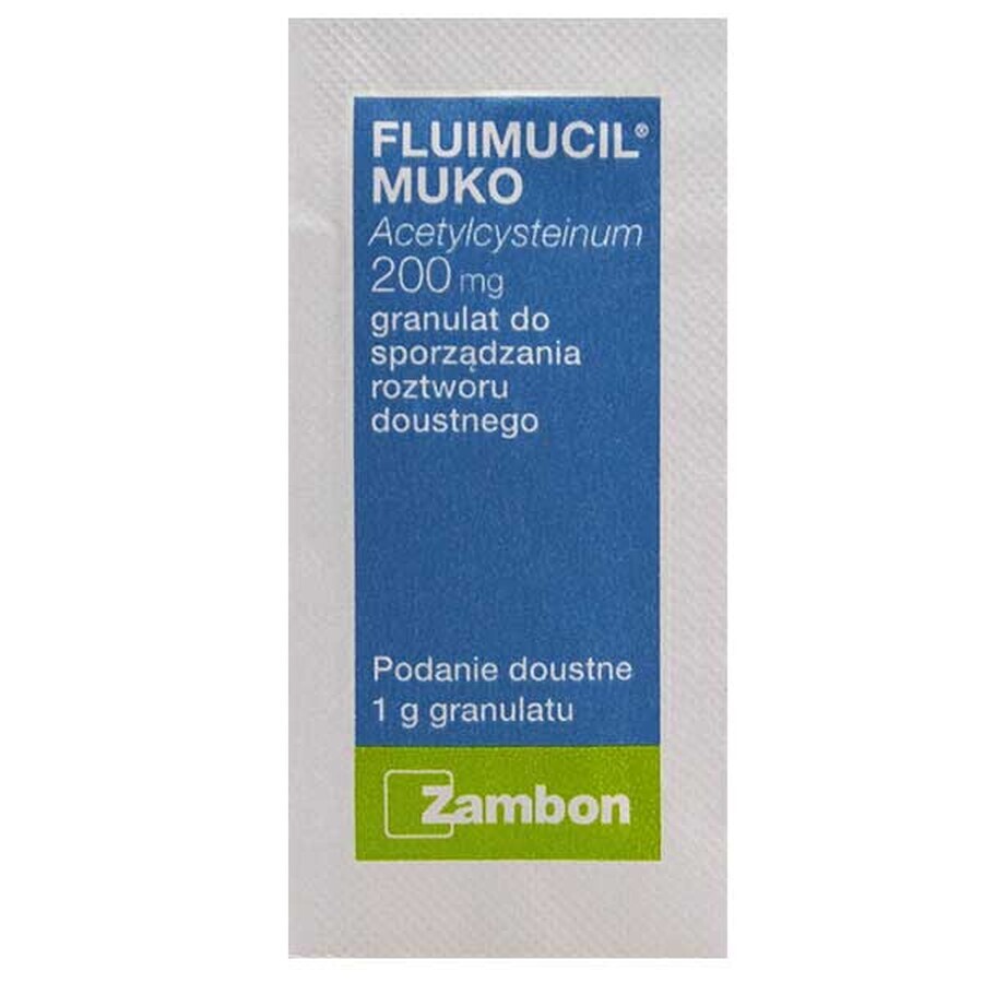 Fluimucil Muko 200 mg, 20 plicuri