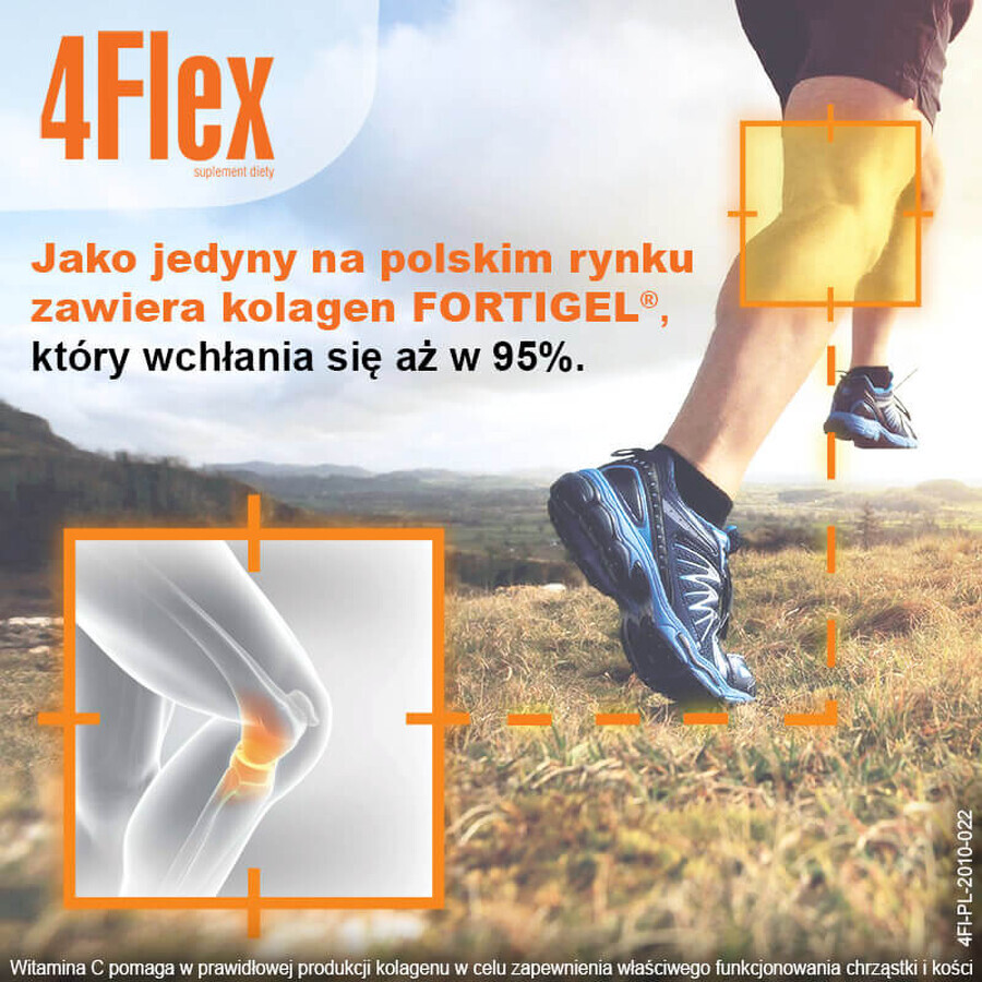 4Flex, aromă de coacăze negre, 30 pliculețe