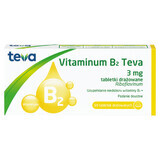 Vitaminum B2 Teva 3 mg, 50 comprimate iritate