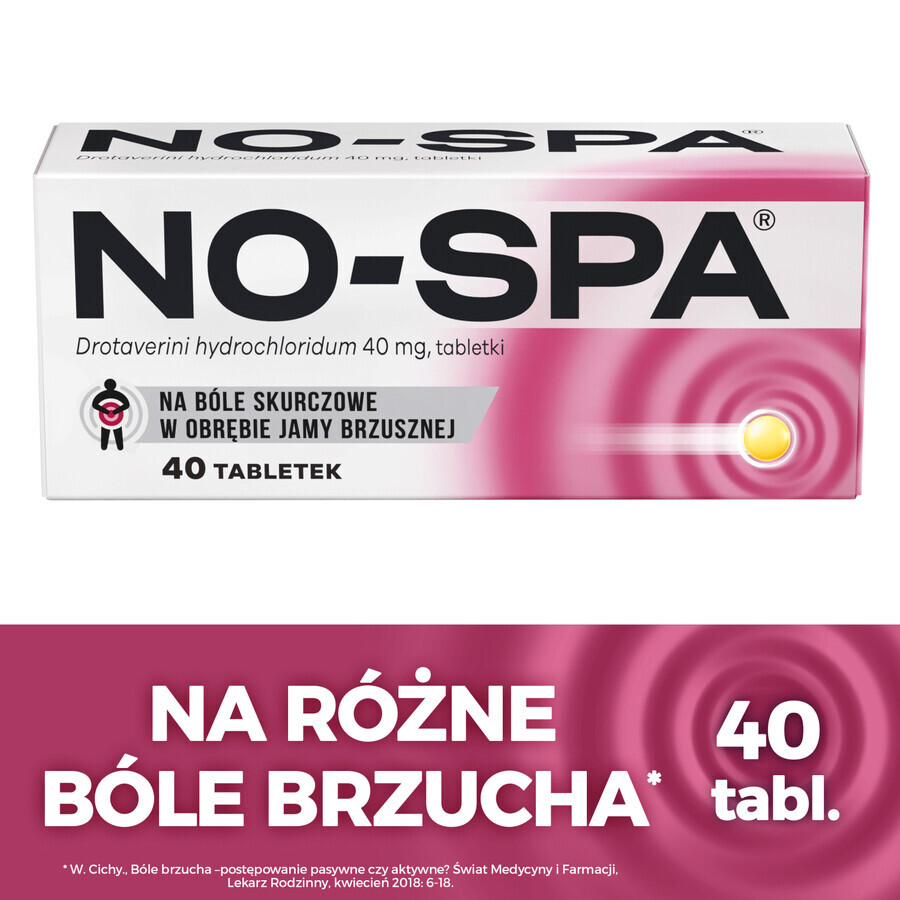 No-Spa 40 mg, 40 tabletten