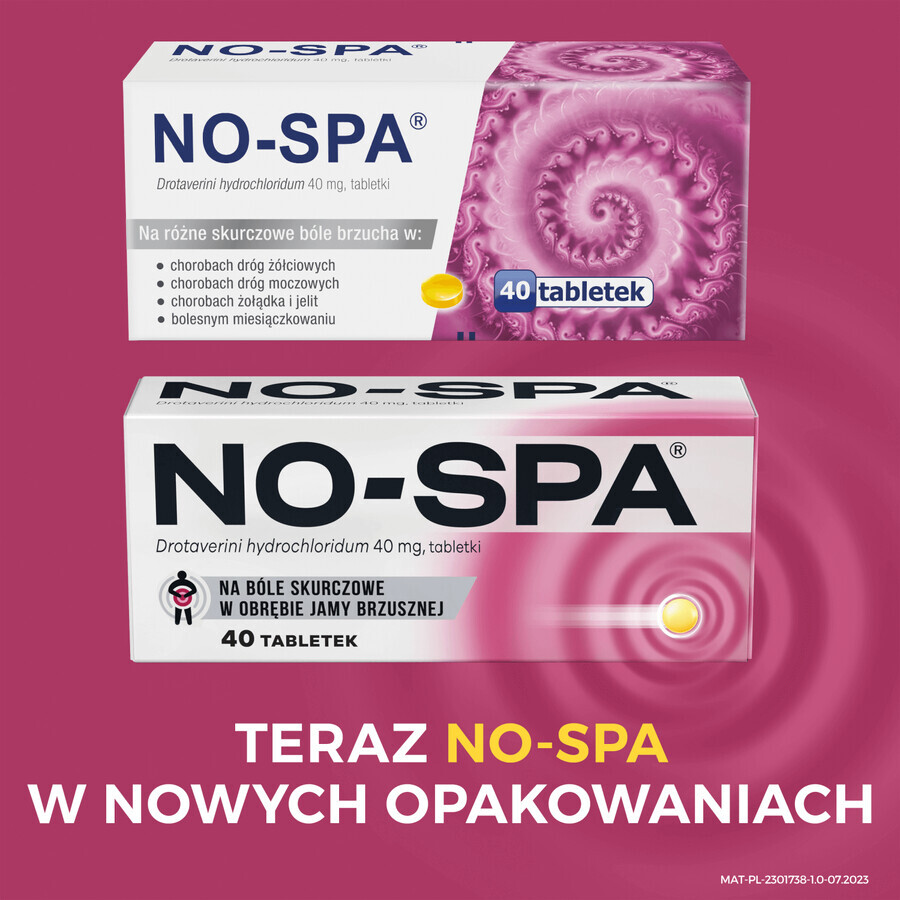 No-Spa 40 mg, 40 tabletten