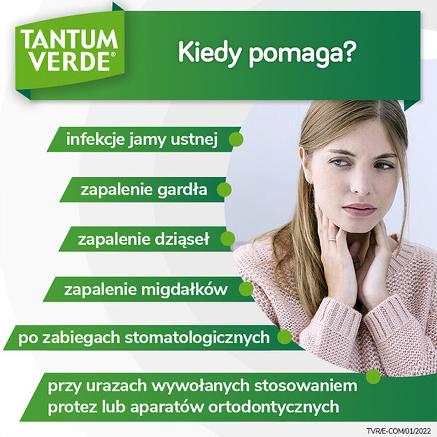 Tantum Verde 1,5 mg/ml, solution de rinçage de la bouche et de la gorge, 240 ml