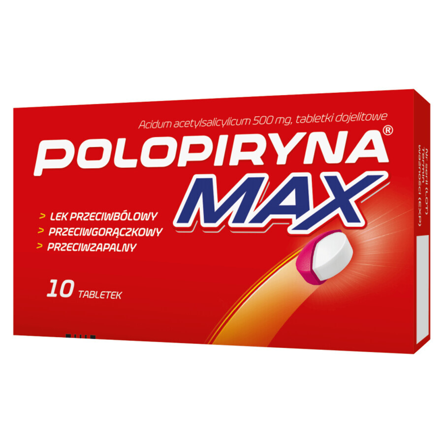 Polopiryna Max 500 mg, 10 compresse enterali