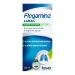 Flegamina Classic cu aromă de mentă fără zahăr 4 mg/ 5 ml, sirop, 200 ml