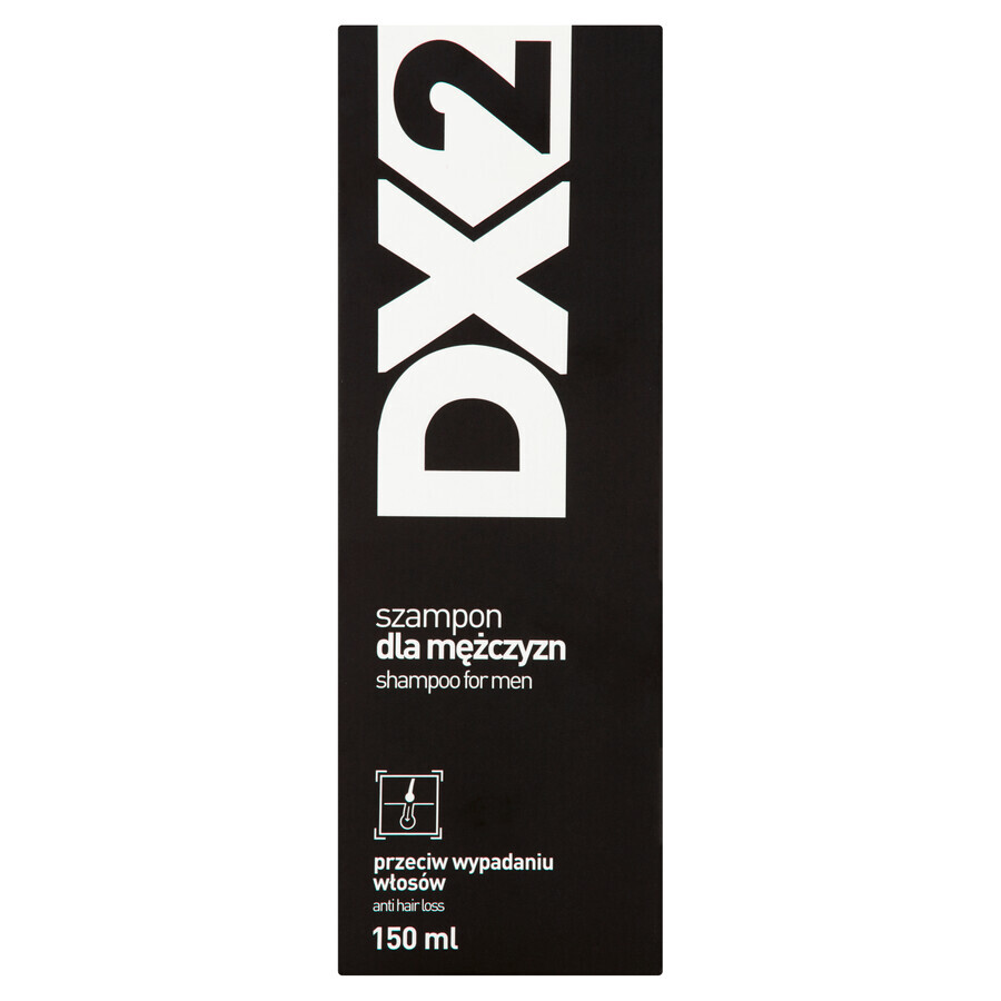 DX2, șampon pentru bărbați, împotriva căderii părului, 150 ml