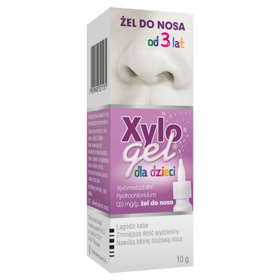 Xylogel 0.05%, 0.5 mg/g, nasal gel, 10 g