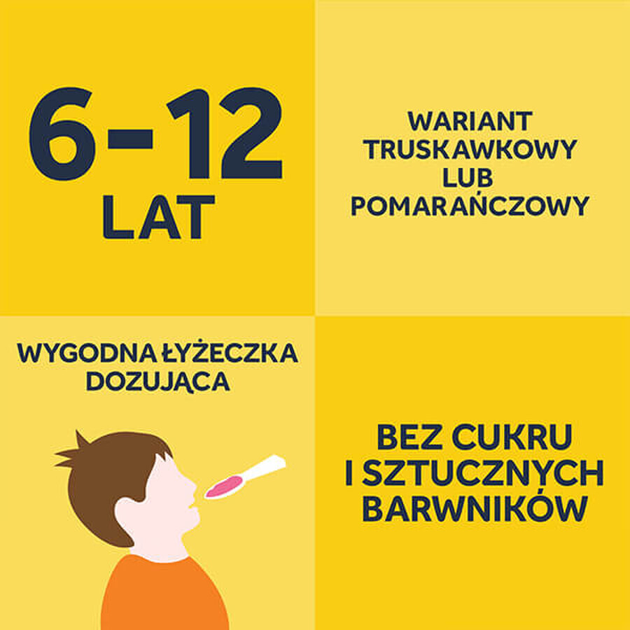 Nurofen pentru copii Junior căpșuni 40 mg/ml, suspensie orală, 6-12 ani, 100 ml