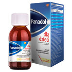 Panadol pentru copii 120 mg/ 5 ml, suspensie orală, aromă de căpșuni, 100 ml