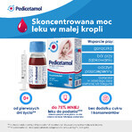 Pedicetamol 100 mg/ml, soluție orală pentru copii și sugari de la naștere, 60 ml