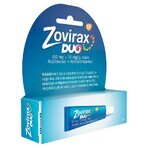 Zovirax Duo (50 mg + 10 mg)/g, cremă, 2 g 