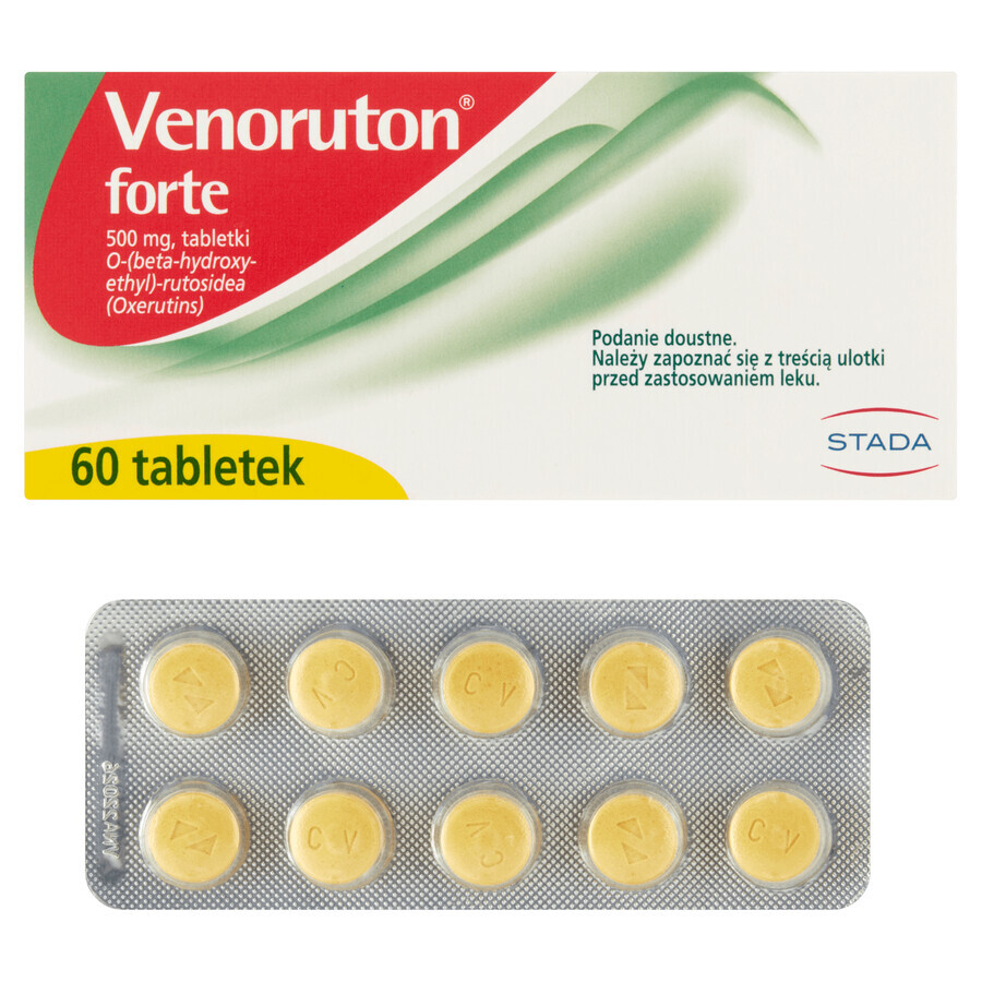 Venoruton Forte 500 mg, 60 comprimate