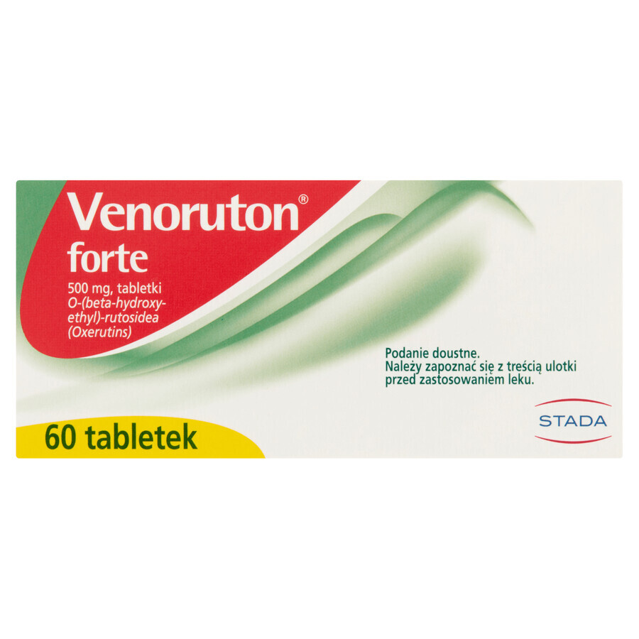 Venoruton Forte 500 mg, 60 comprimate