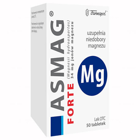 Asmag Forte 34 mg, 50 tablets