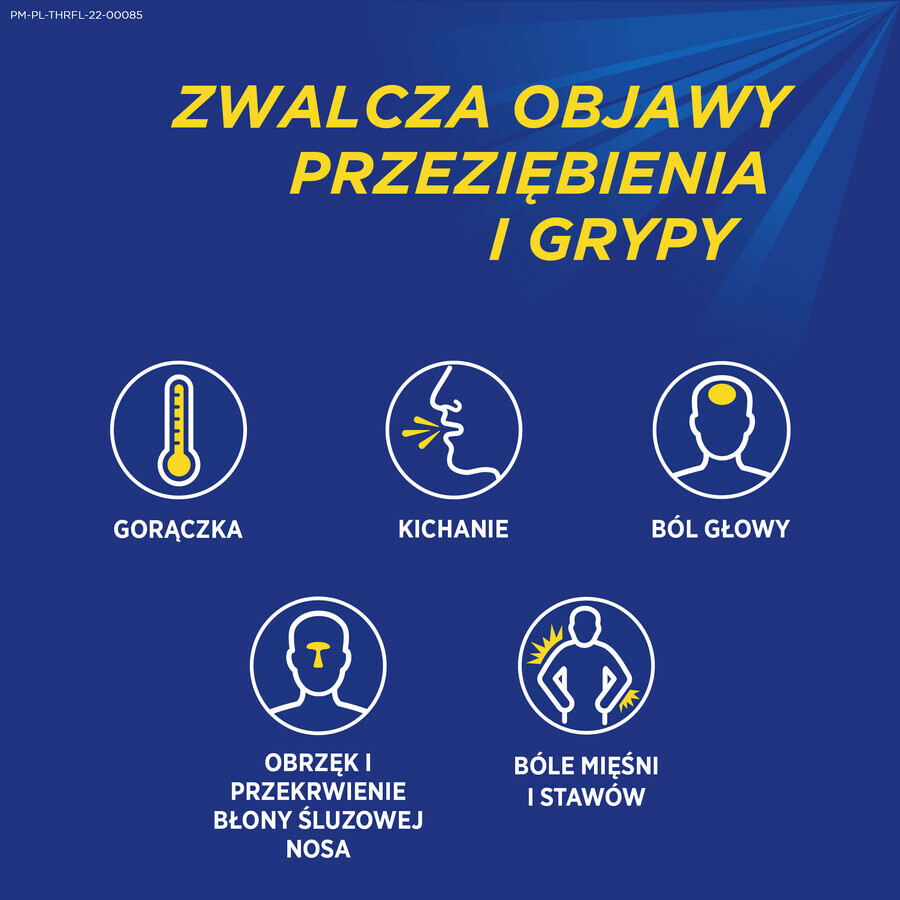 Theraflu Extra Grip 650 mg + 10 mg + 20 mg, pulbere pentru soluție orală, 14 pliculețe