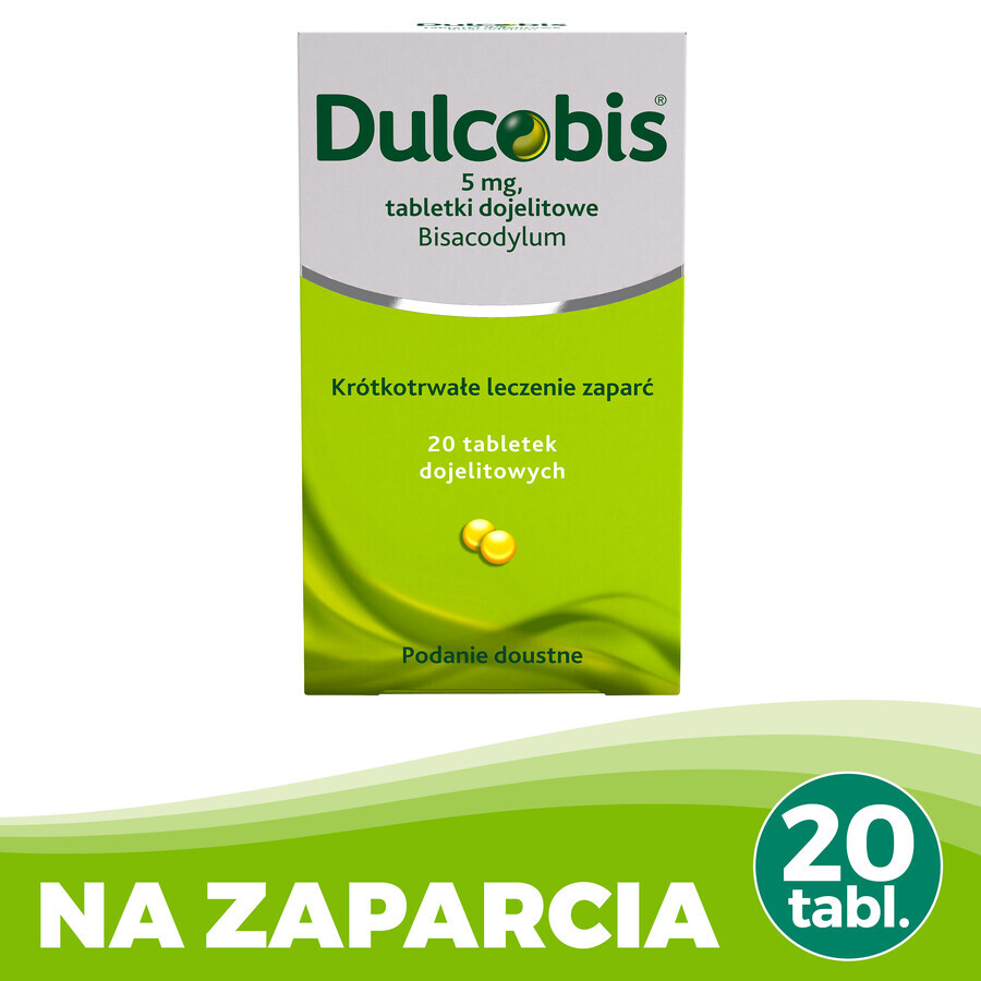 Dulcobis 5 mg, 20 comprimate gastrointestinale