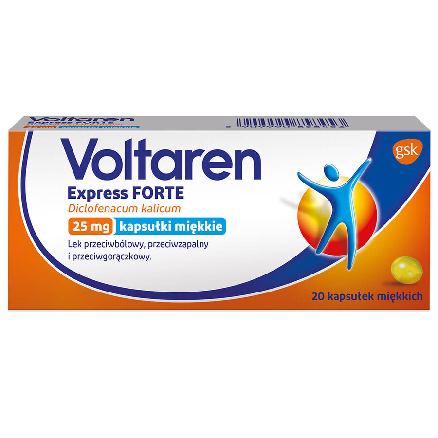 Voltaren Express Forte 25 mg, 20 capsule softgel