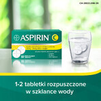 Aspirine C 400 mg + 240 mg, 10 comprimés effervescents