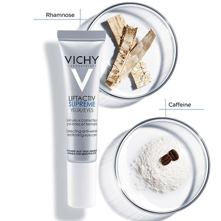 Vichy Liftactiv Supreme, tratament antirid pentru liftingul ochilor, 15 ml