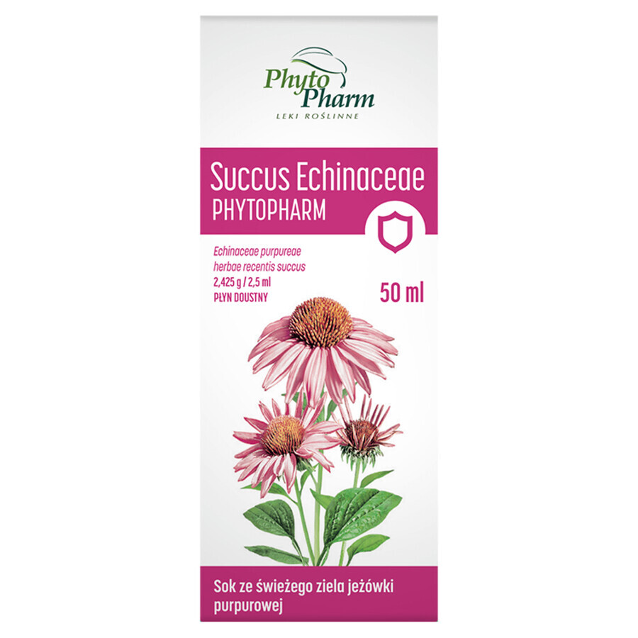 Succus Echinaceae Phytopharm 2,425 g/ 2,5 ml, liquide oral, 50 ml