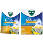 Vicks AntiGrip Complex 500 mg + 200 mg + 10 mg, pulbere pentru soluție orală, 10 pliculețe