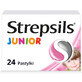 Strepsils Junior 1,2 mg + 0,6 mg, fără zahăr, aromă de căpșuni, 24 pastile